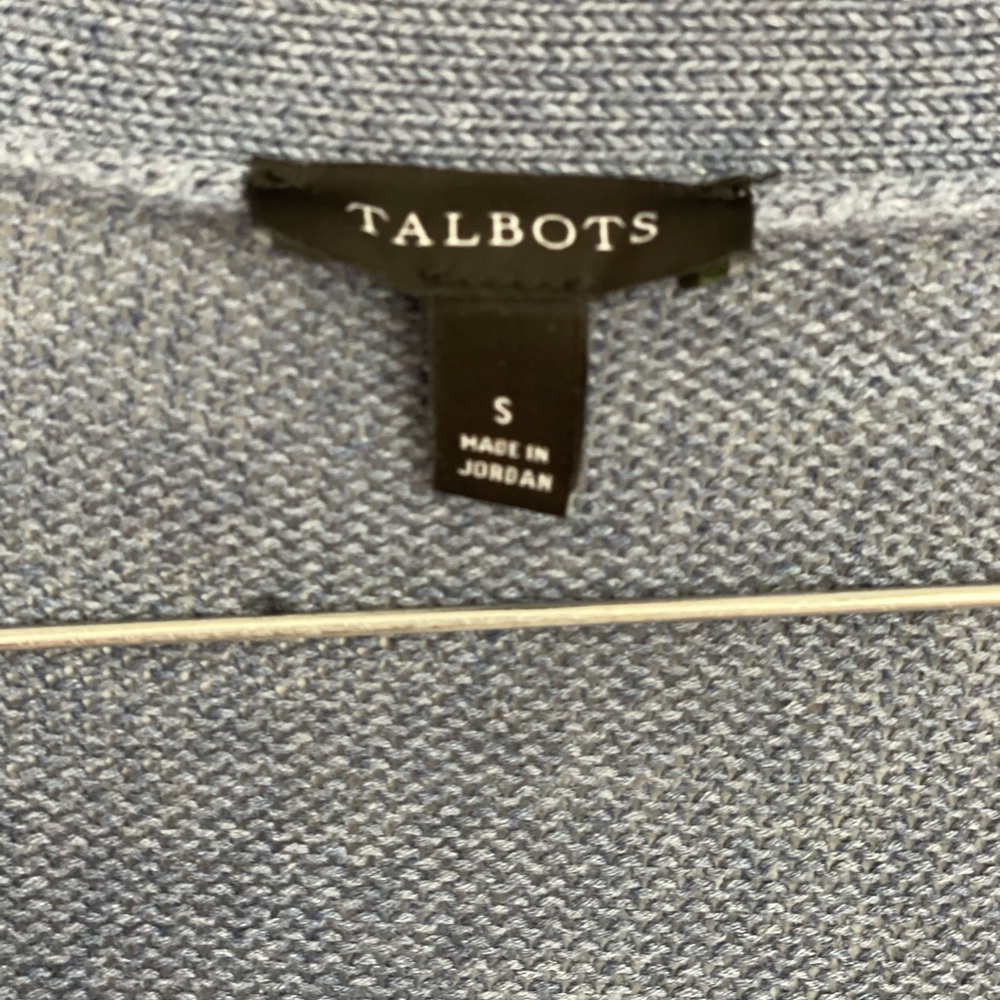 Talbots Blue Button-Front Cardigan Duster - Size Small - Picture 4 of 5